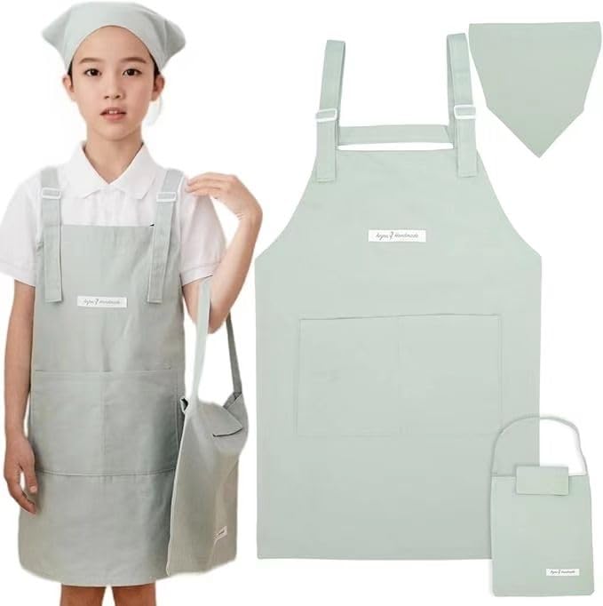 エプロン・三角巾 MM エプロン＆三角巾セット ネイビー無地 | SMILISH (Baby&Kids)/スマ